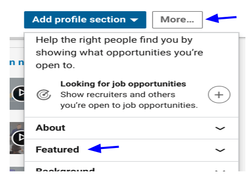 Add LinkedIn Resume Add Profile