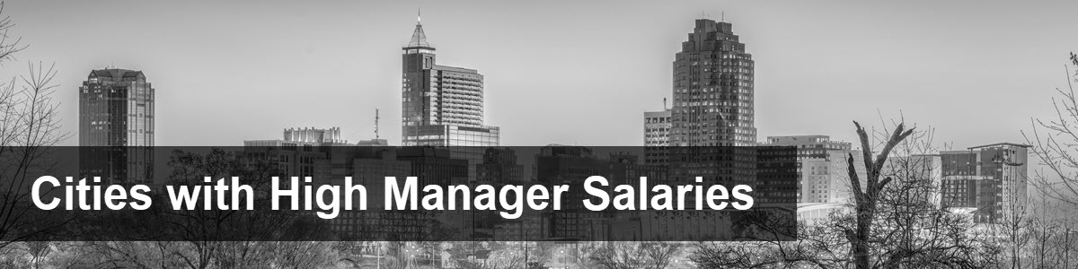 Cities with High Manager Salaries